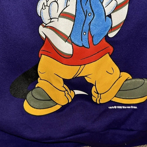 VTG 1996 Warner Bros. Looney Tunes Sylvester Crewneck Sweatshirt LARGE - Picture 12 of 12